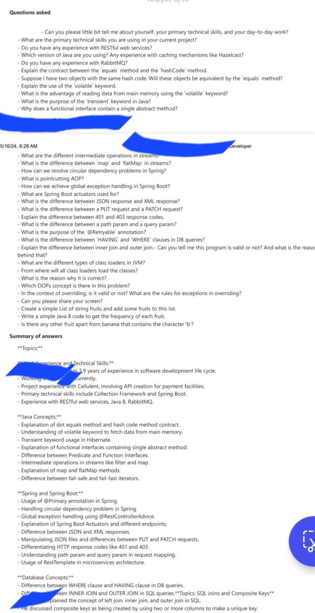 SumitM_X's tweet image. Junior Java developer Interview Report 👇

What do you think ? 
How many can you answer ?