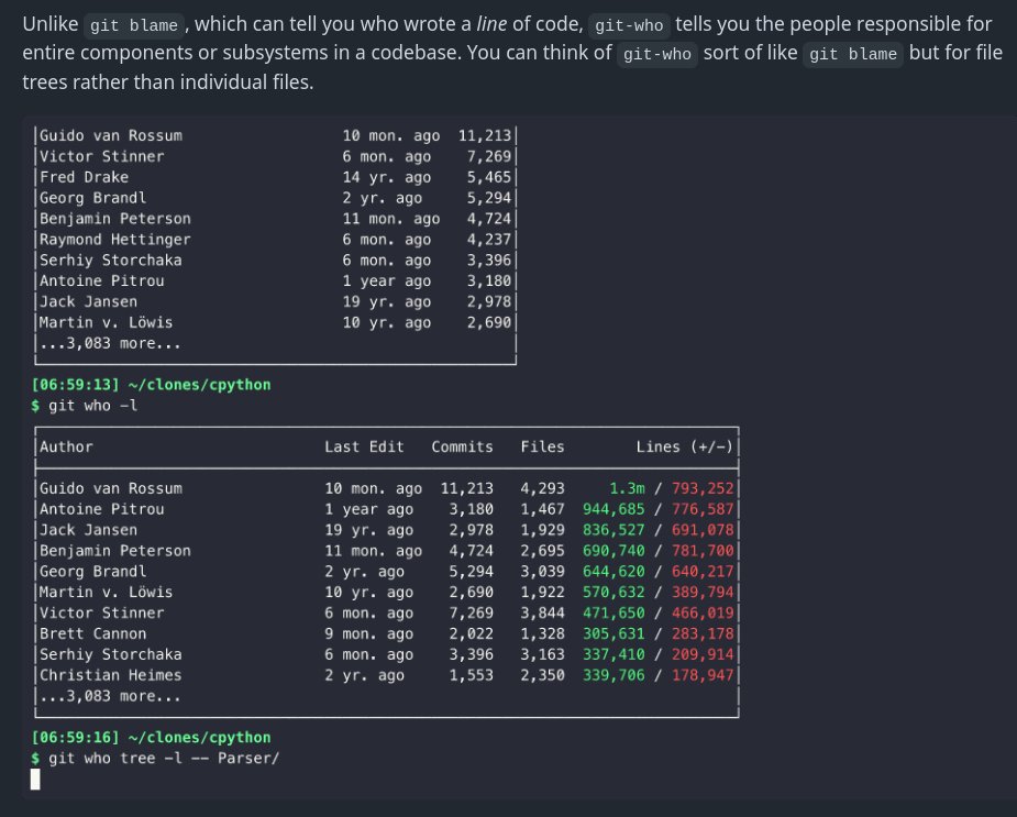 golangch's tweet image. A command-line tool for answering that eternal question with Git: Who wrote this code?!
#golang

github.com/sinclairtarget…