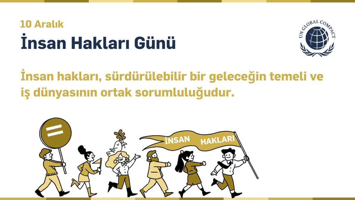 İnsan haklarını merkeze alan şirketler, yalnızca riskleri azaltmıyor; aynı zamanda daha dayanıklı, güvenilir ve kapsayıcı bir gelecek inşa ediyor. Bu dönüşümün parçası olmak, iş dünyasının ortak sorumluluğu ve ortak fırsatı. #İnsanHaklarıGünü 
globalcompactturkiye.org/insan-haklari-…
