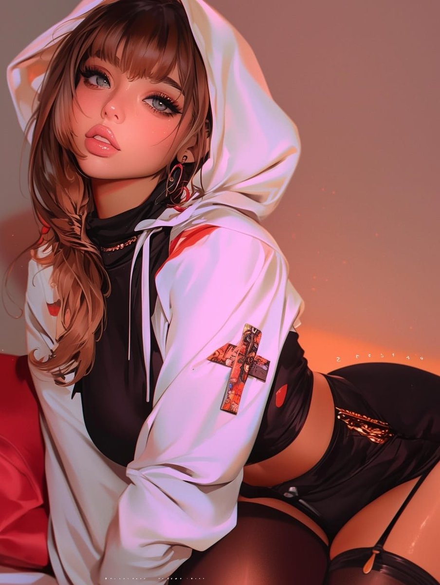 🤍🖤🧡
#AIアート #nijijourney