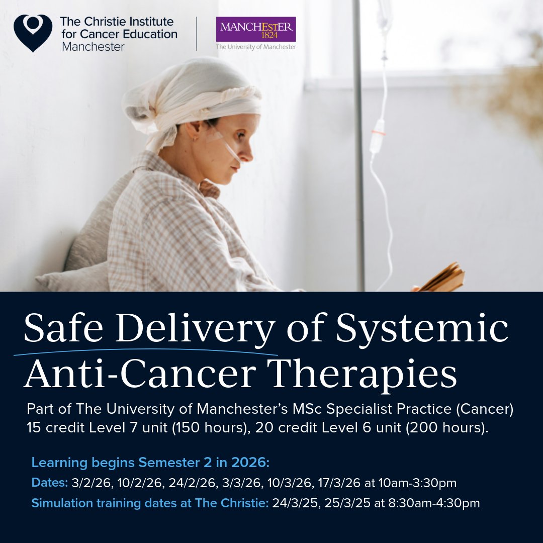 The Christie Institute for Cancer Education tweet media