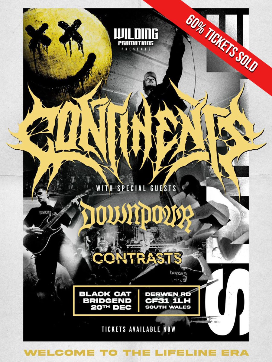 60% of Tickets have gone South Wales…
Thanks to those who have picked one up in advance.

ticket247.co.uk/Event/continen…