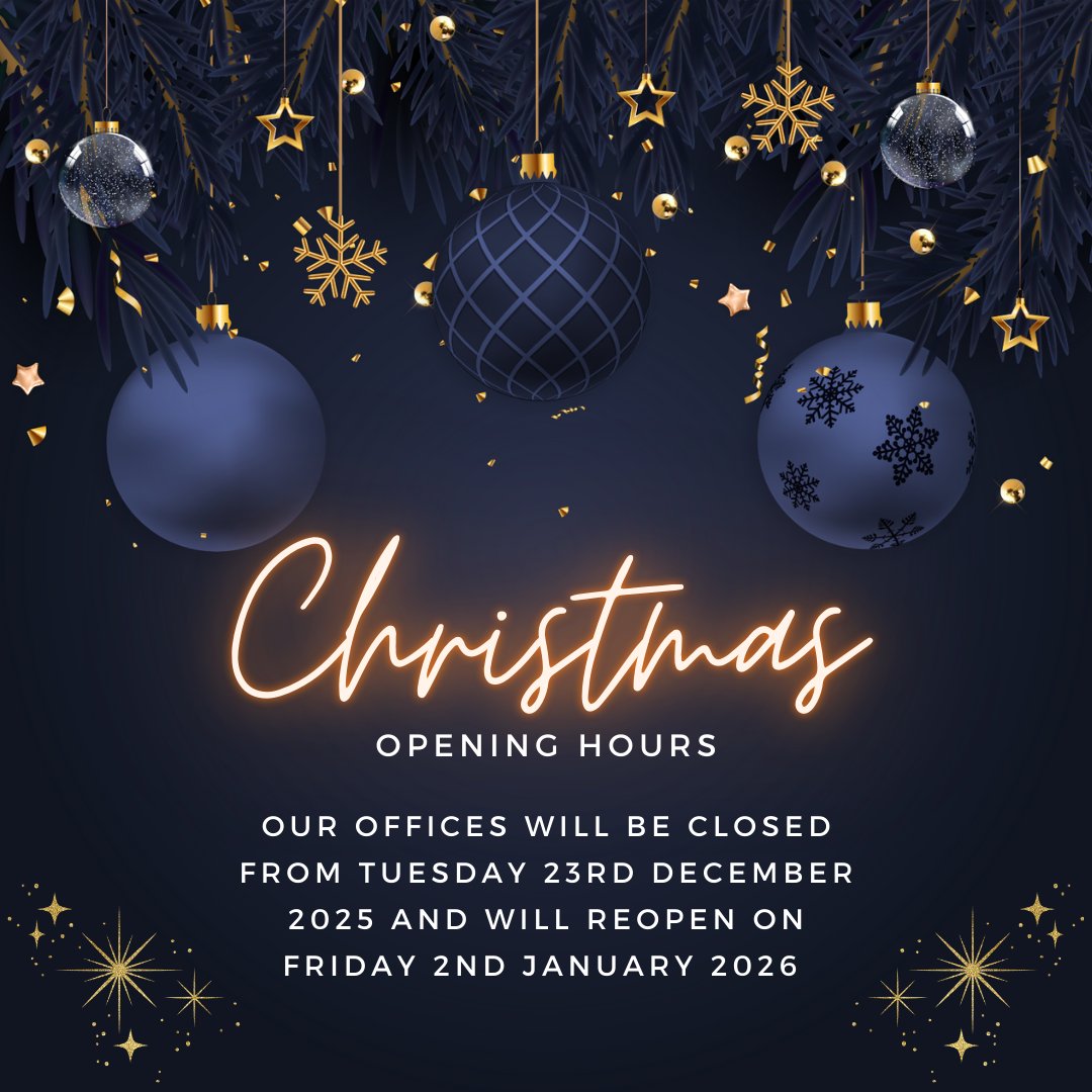 🎄Heads up! Our offices will be closed for the Christmas &amp; New Year break from Tues, Dec 23rd, 2025, reopening Fri, Jan 2nd, 2026.

You can still place orders on our site for priority processing when we return!

Thank you for a great year!

#ChristmasHours #NewYearHours