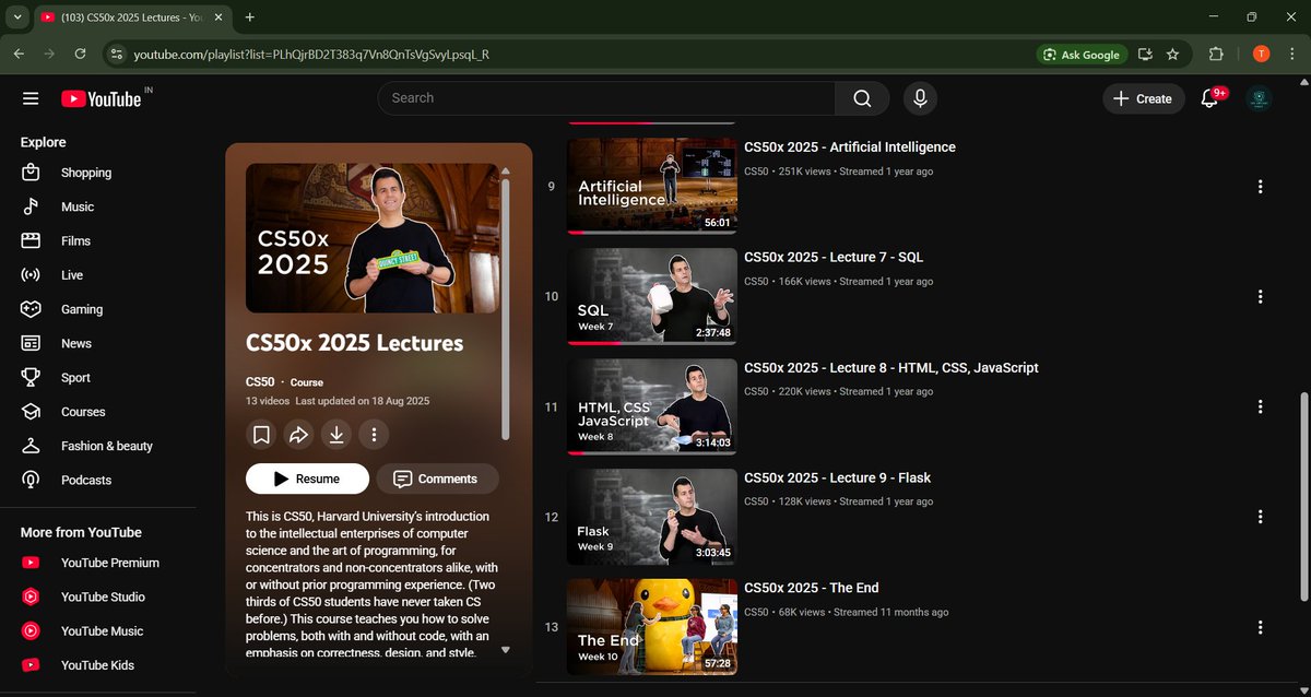alamtaufeeq854's tweet image. 🎯 Week 9: SQL — @cs50 2025

Lecture 8 done. SQL showed how data stays structured, fast, and safe.

📁 Flat-file → relational
🔑 Keys + schema
🔎 SELECT/JOIN insights
⚡ Index = speed
🐍 Python + SQL
🛡 Injection risks

📚 Next → HTML, CSS, JS.
#CS50 #SQL #CodingJourney #WebDev