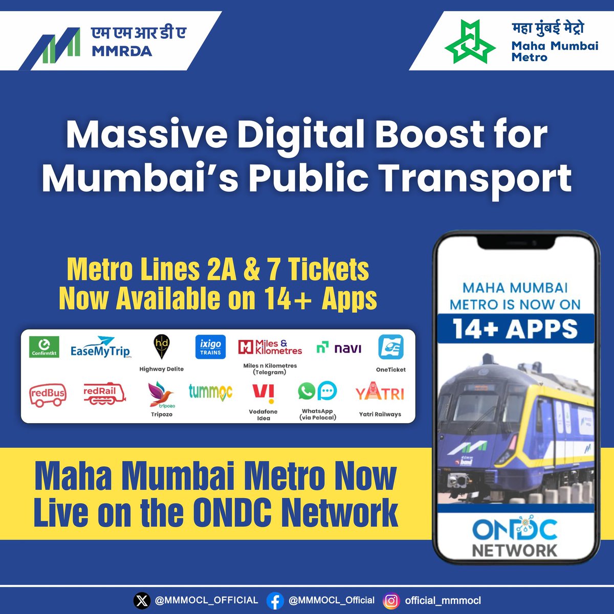 Maha Mumbai Metro Operation Corporation Ltd tweet media