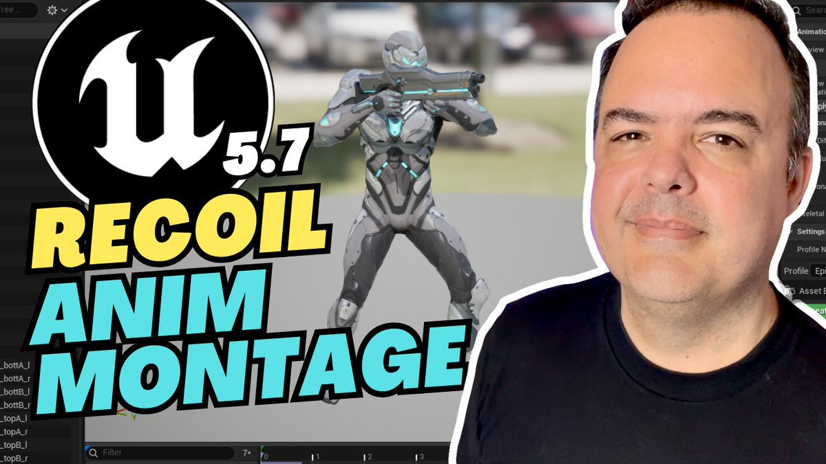 TonyMunozDev's tweet image. 🔥Recoil Effect🔥

How to add an Animation Montage in UE5 and create a clean, reactive recoil effect for your shooter.

Watch here: youtu.be/-B06yTm63mI

#UnrealEngine #UE5 #GameDev #UnrealTutorial #IndieDev #CPlusPlus #AnimationMontage #ShooterDev #MadGameVerse…