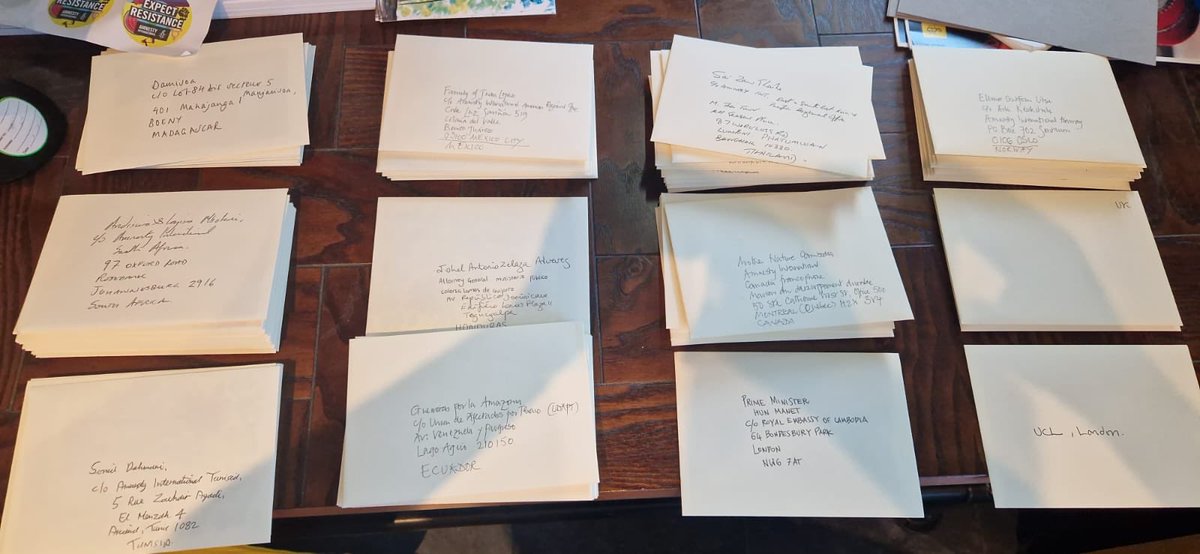 Thanks to everyone who joined us at this year's IHAG Write for Rights sessions!

Over 80 cards were written across the two  events, plus enough money collected to cover all our costs. 

Thank you for your valuable support for a very important cause 🙏