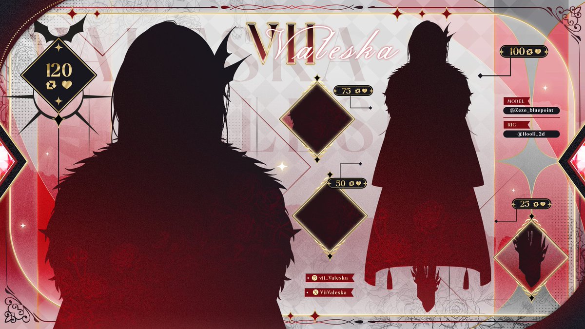 🦇♦️Model Reveal♦️🦇

Duchess of the Demon World
ได้เวลาพบกันแล้วนะคะ
แต่ เอ๊ะที่นี่ที่ไหนช่วยนำทางออกไปทีได้มั้ยคะ ✨

Character Design : <a href="/siivvvvvv/">SIIV | vartist coms closed🤍🤍</a> 
Illustrator Model : <a href="/Zeze_bluepoint/">Bluepoint(sfw)</a> 
Rigger : <a href="/Hooli_2d/">Hooli Live2D ✦ Atorie Solace</a> 
Graphic Design : <a href="/punyamai_/">( ´︶`) ☀️ punyamai #CQ9 : C87-88 (Sun)</a> 

#VTuber #Vtuberth #modelreveal #วีทูปเบอร์