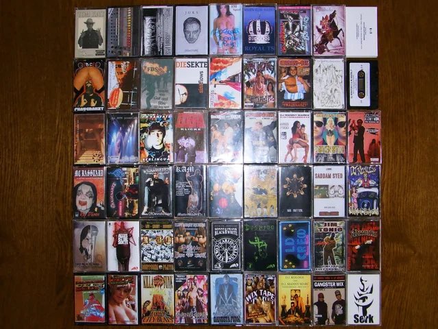 Das ist uneglogen das heftigste Bild einer Deutschrap-Sammlung, das existiert. (Nicht meins)