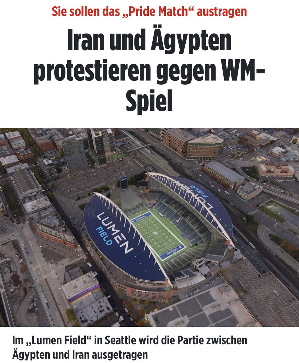queru_lant's tweet image. So schön kann Fussball sein 🤩

Die Fifa plant in der Woke-Hochburg Seattle ein LGBTQ-Spiel zwischen Ägypten und Iran.

Ich stelle schon mal das Bier kalt 😂