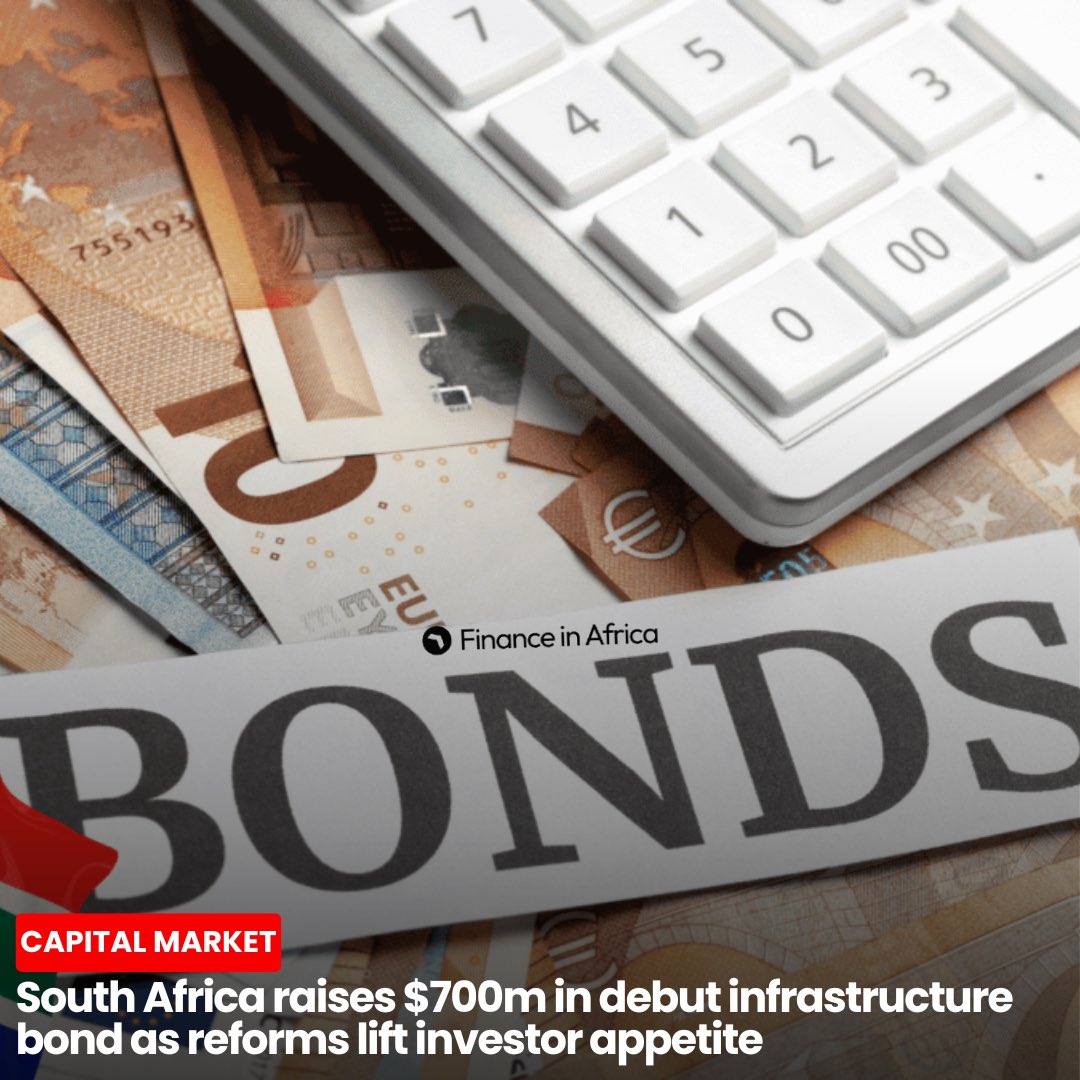 South Africa has raised R11.8 billion ($693 million) in its first-ever infrastructure bond sale, attracting bids of more than double the amount on offer, and signalling strengthening investor confidence as fiscal and structural reforms gather pace. 

financeinafrica.com/news/south-afr…