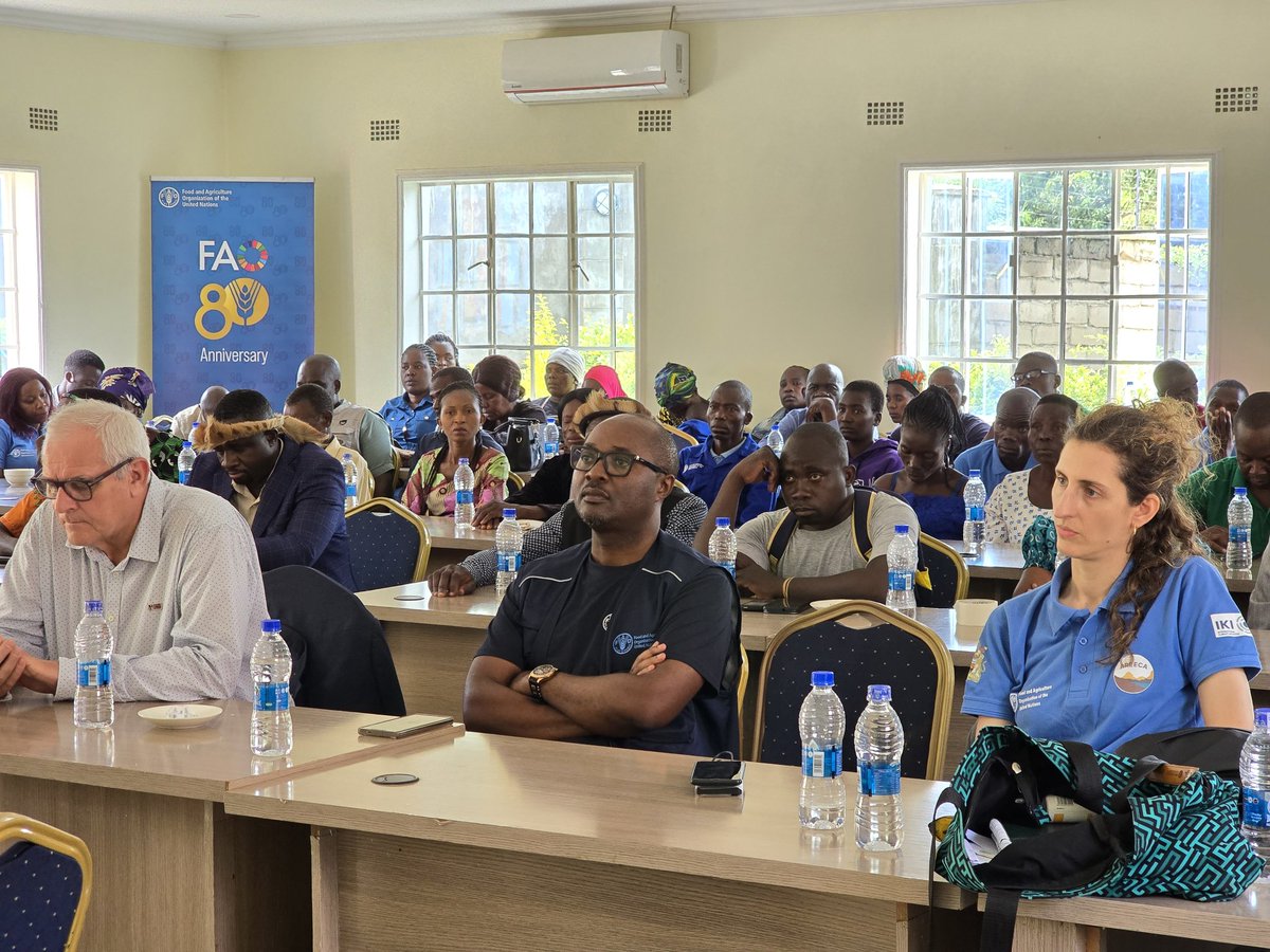 FAOMalawi's tweet photo. “Restoration work continues. FAO remains committed to helping communities sustain the gains made under the just ended AREECA project,” -George Mvula, @FAOMalawi Assistant Rep at the closure event in Ntcheu 🇲🇼.
The 5yr project closed having put 5873.5 ha of land under restoration. https://t.co/Uu85WJEia6
