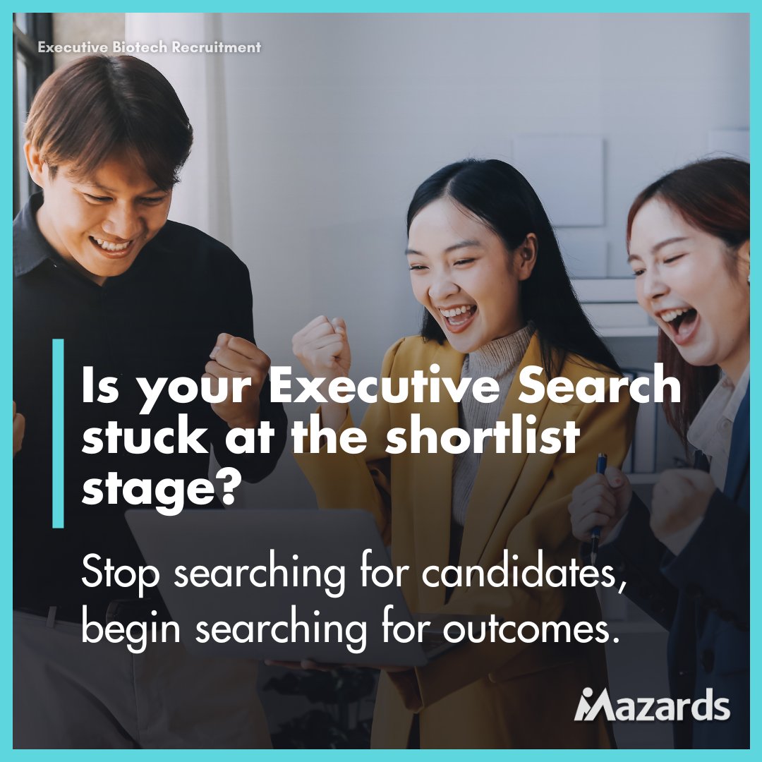 Rarely do executive searches need longer candidate lists. They require a search partner who asks questions you didn't know you needed answers to.

If your next hire can’t be wrong, start with the right conversation.

📩 DM us to book a consult

#LifeSciencesCareers #GlobalBiotech