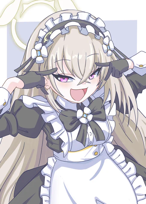 コラボ衣装が可愛かったので 初めてサクラコ描いたけど楽しかった
