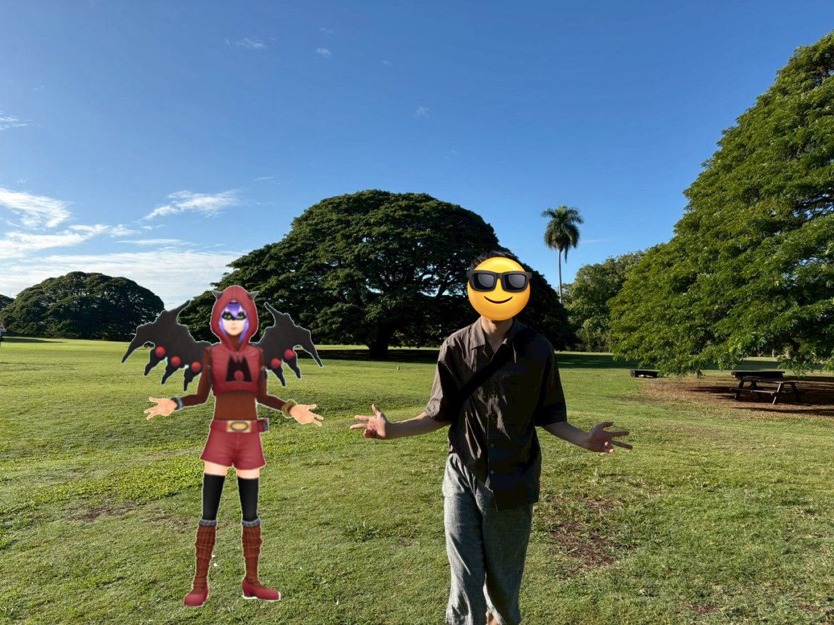 旅行先でもちゃんとグズマポーズしてて草