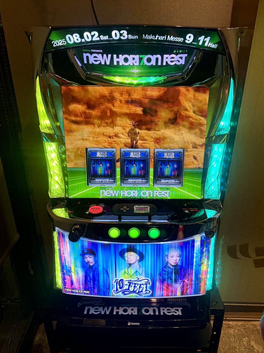 naoki10feet's tweet photo. NEW HORIZON FESTの時に展示されていた10-FEETのスロット台をSammyから頂きました🎰
せっかくなので当分の間、酒場デデデに置かせていただくことにしました。
晩メシがてら遊んでみてね👍

酒場デデデ
滋賀県大津市粟津町7-21
JR石山駅から徒歩3分
ライブハウスユーストンから徒歩1分 https://t.co/JFWajKaB4l