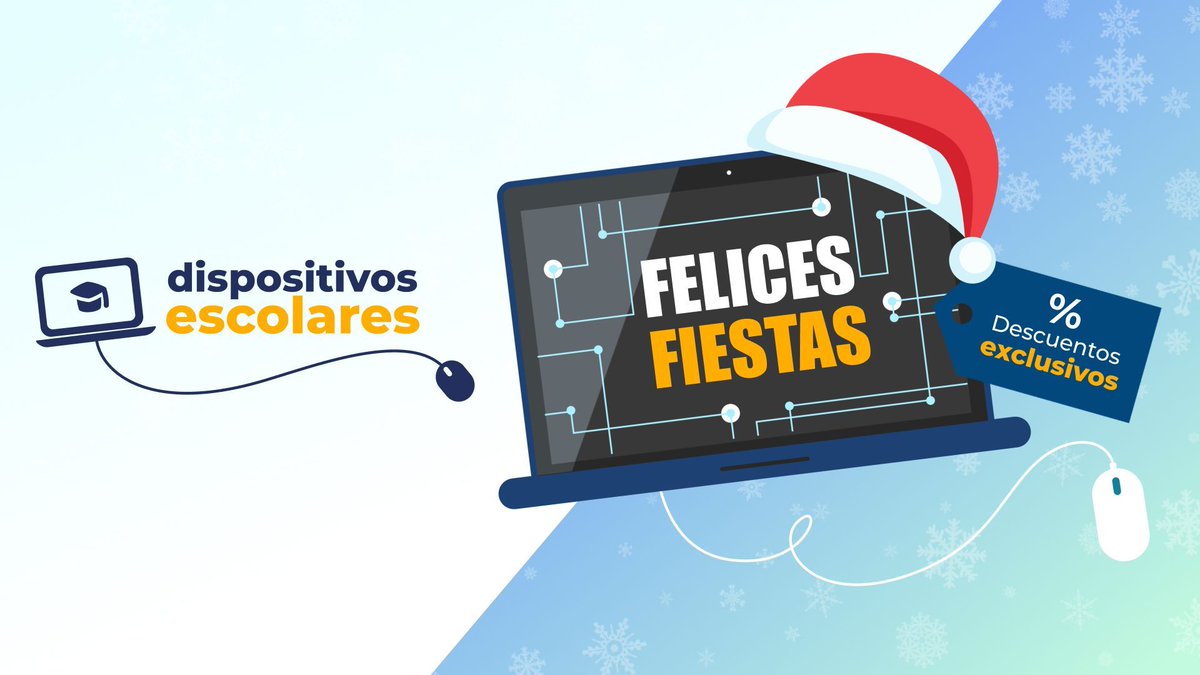 ¡FELICES FIESTAS! 🎄 

¿Estás pensando regalo para estas navidades o quieres equipar tu aula con los últimos dispositivos educativos del mercado?   

En dispositivosescolares.com te lo ponemos fácil con las mejores marcas.