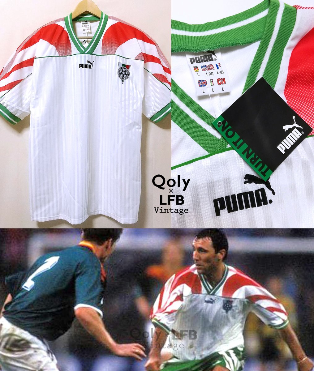 新品】 🇧🇬ブルガリア代表 1995 Puma ホーム半袖 ユニフォーム
