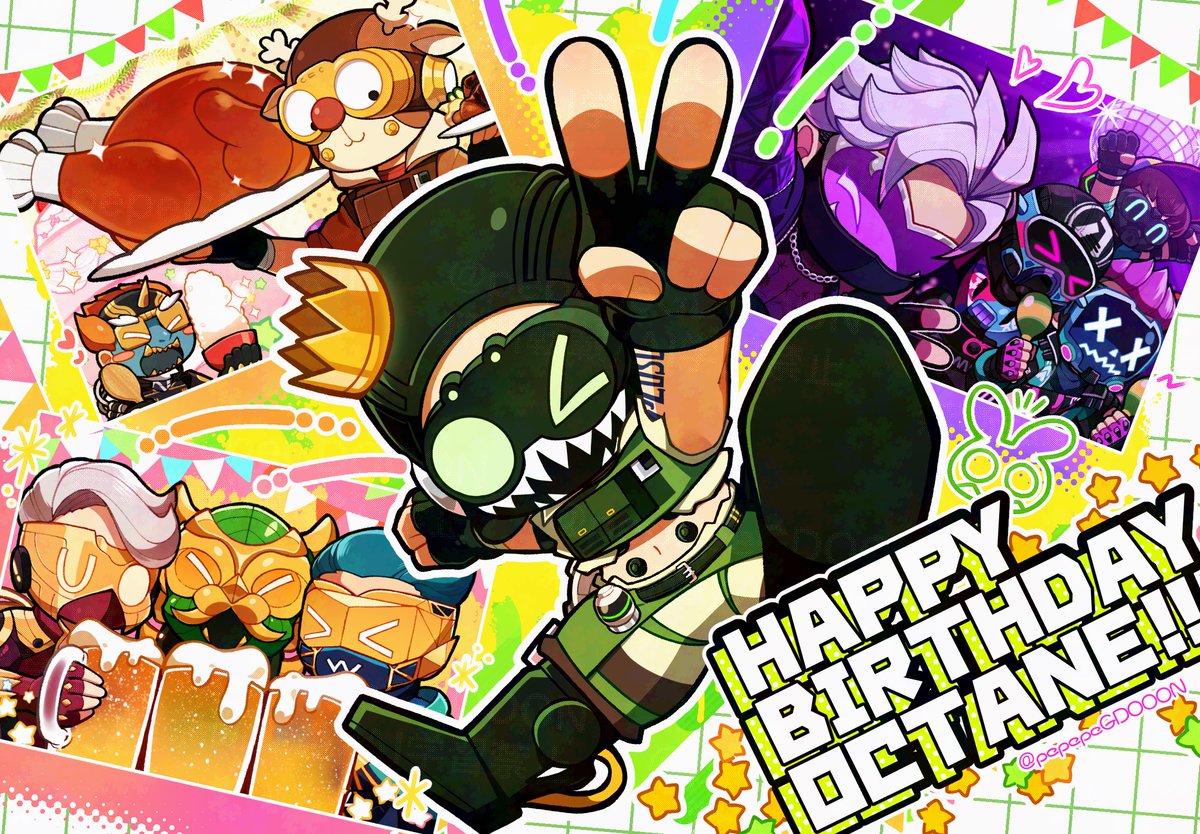 オクタンお誕生日おめでとう〜〜〜‼️‼️‼️👀
𝐇𝐚𝐩𝐩𝐲 𝐁𝐢𝐫𝐭𝐡𝐝𝐚𝐲
🎉🎉🎉🎂🧪🎂🎉🎉🎉

#ApexLegendsファンアート
#ApexLegendsfanart