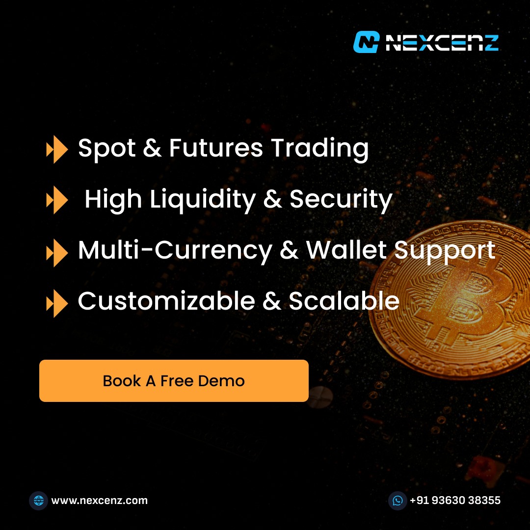 nexcenz's tweet image. Launch a secure &amp;amp; scalable #Crypto exchange with our #CryptoExchangeScript.Equipped with spot, futures,#P2PTrading,high-speed matching &amp;amp; multi-layer security to kickstart your exchange #business instantly

Get Free Demo-nexcenz.com/cryptocurrency…

#CryptoMarket #CryptoNews #P2P #Dex