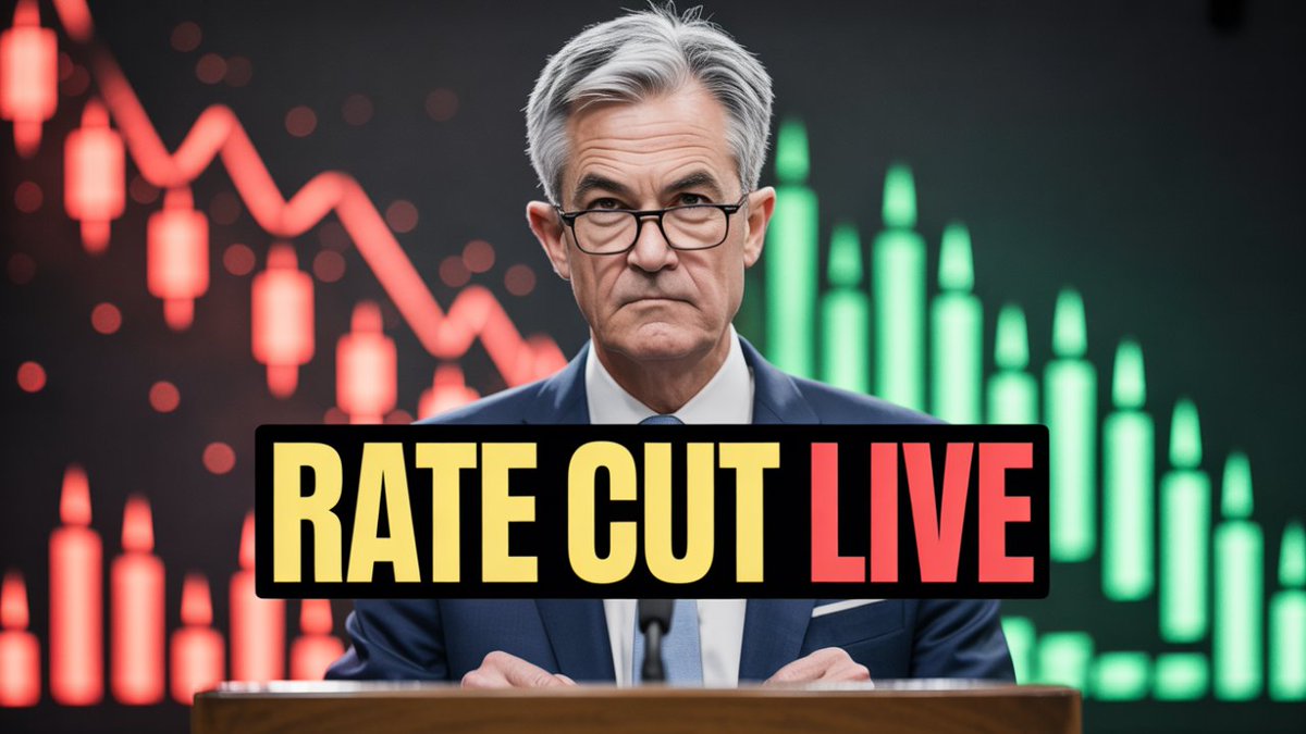 🚨 LIVE TODAY: FED RATE CUT + POWELL PRESSER 🚨

2:30 pm EST

I’m covering the entire meeting + Q&amp;A LIVE and breaking down what it means for crypto.

A rate cut is expected… but Powell’s comments on liquidity and QT could be the real market mover.

Join here 👉