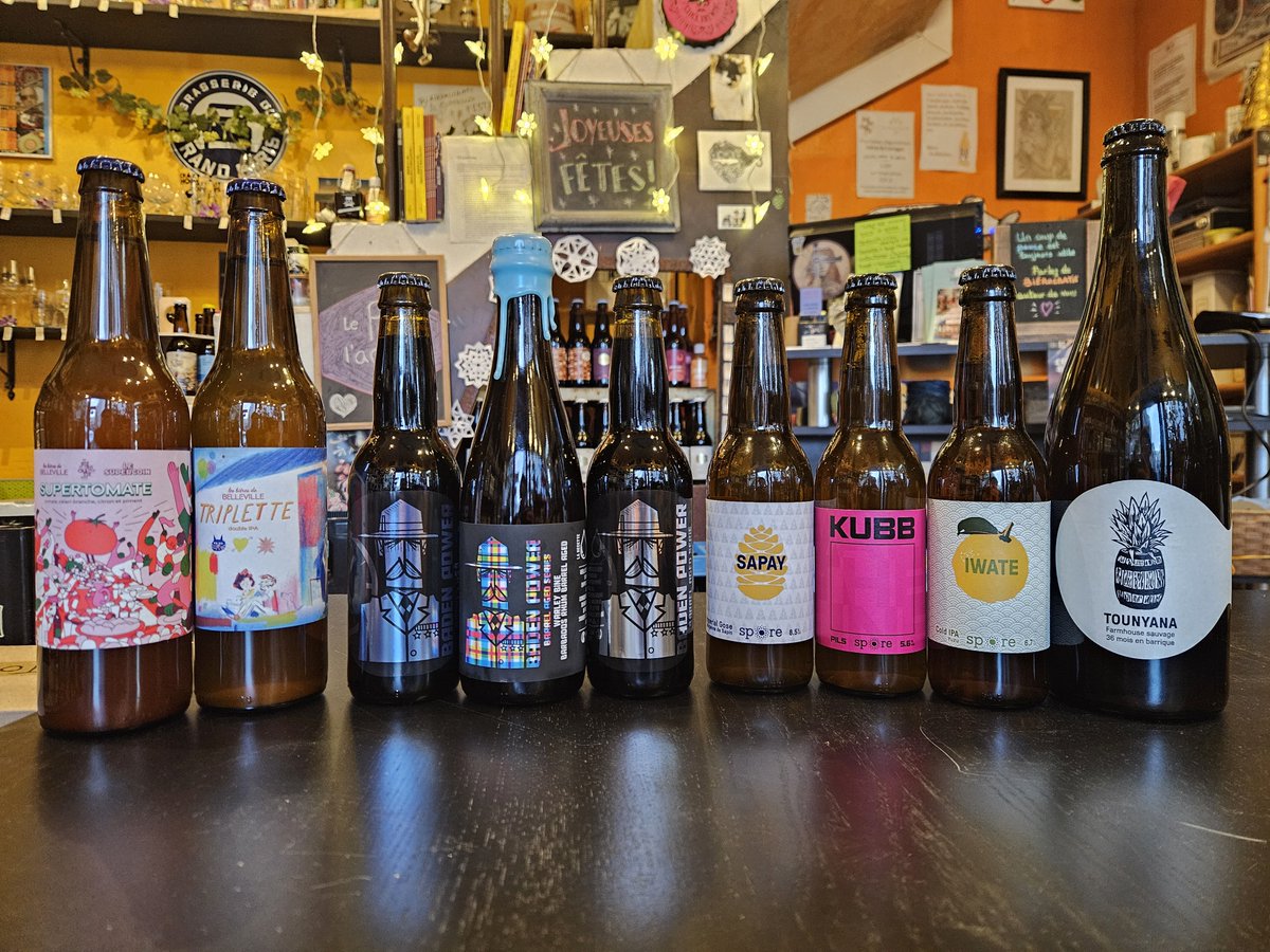 Panaché de jolies nouveautés de belles brasseries : Spore, Belleville et O'clock ! 🍻
