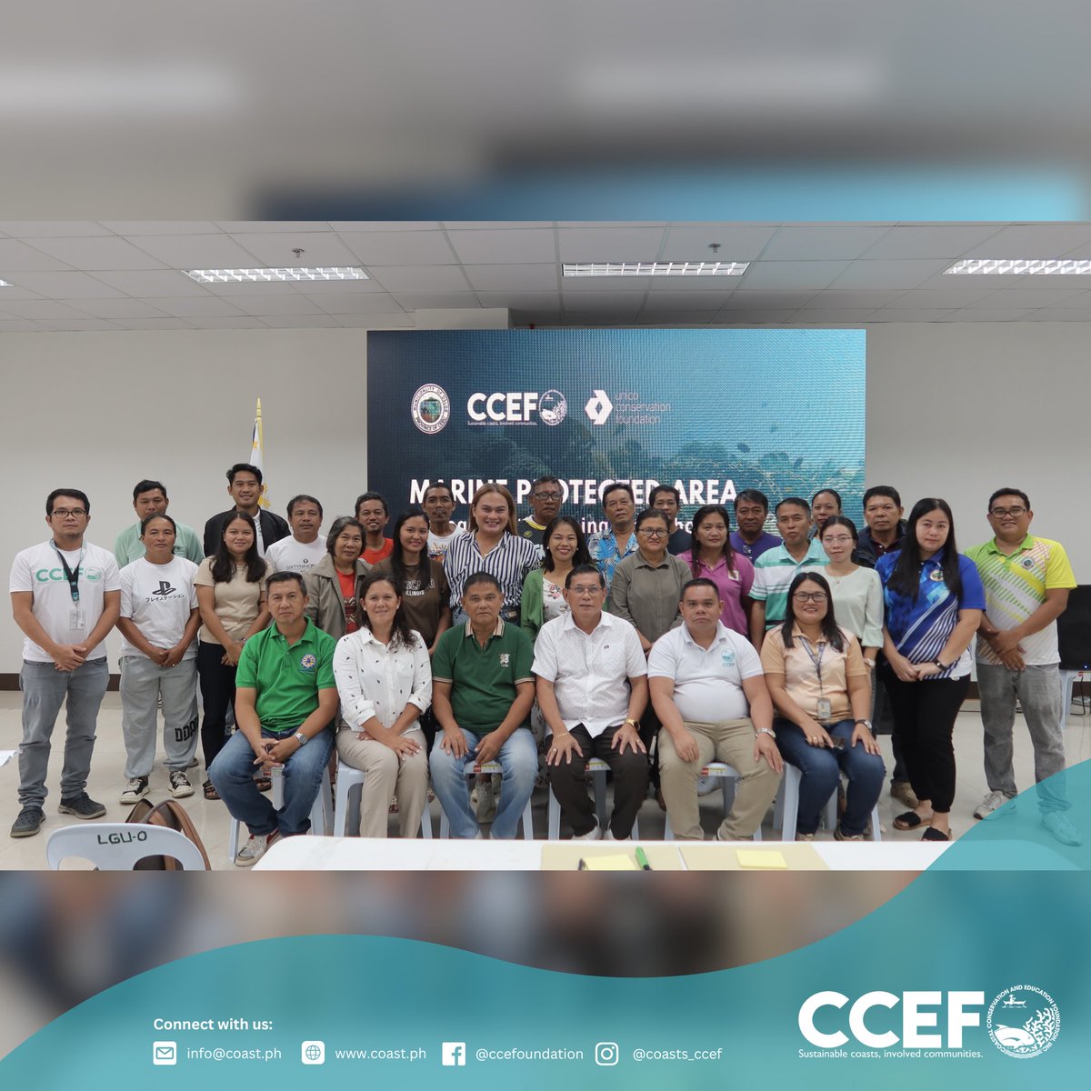 CCEF_PH's tweet image. November 25–26, 2025 | Oslob, Cebu — CCEF in partnership with the Local Government of Oslob, through MAO and MENRO, successfully held an MPA Management Planning Workshop

Read more: coast.ph/ccef-news/11/c…

#CCEF #NMCLAP #Oslob #ADABOSS #MPAManagementPlanning