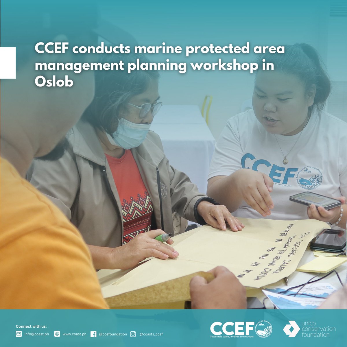 CCEF_PH's tweet image. November 25–26, 2025 | Oslob, Cebu — CCEF in partnership with the Local Government of Oslob, through MAO and MENRO, successfully held an MPA Management Planning Workshop

Read more: coast.ph/ccef-news/11/c…

#CCEF #NMCLAP #Oslob #ADABOSS #MPAManagementPlanning