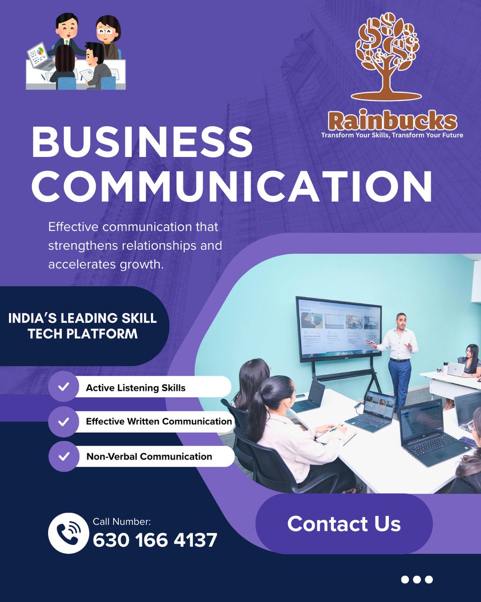 BrainBucks34569's tweet image. 🌟 Boost your business communication with Rainbucks!
Strong communication builds trust, clarity &amp;amp; leadership. Learn to influence, collaborate &amp;amp; grow professionally with expert-led training.
👉forms.gle/mZuwg39G4YQDQC…
🌐rainbucks.org

#RainbucksIndia #CommunicationSkills