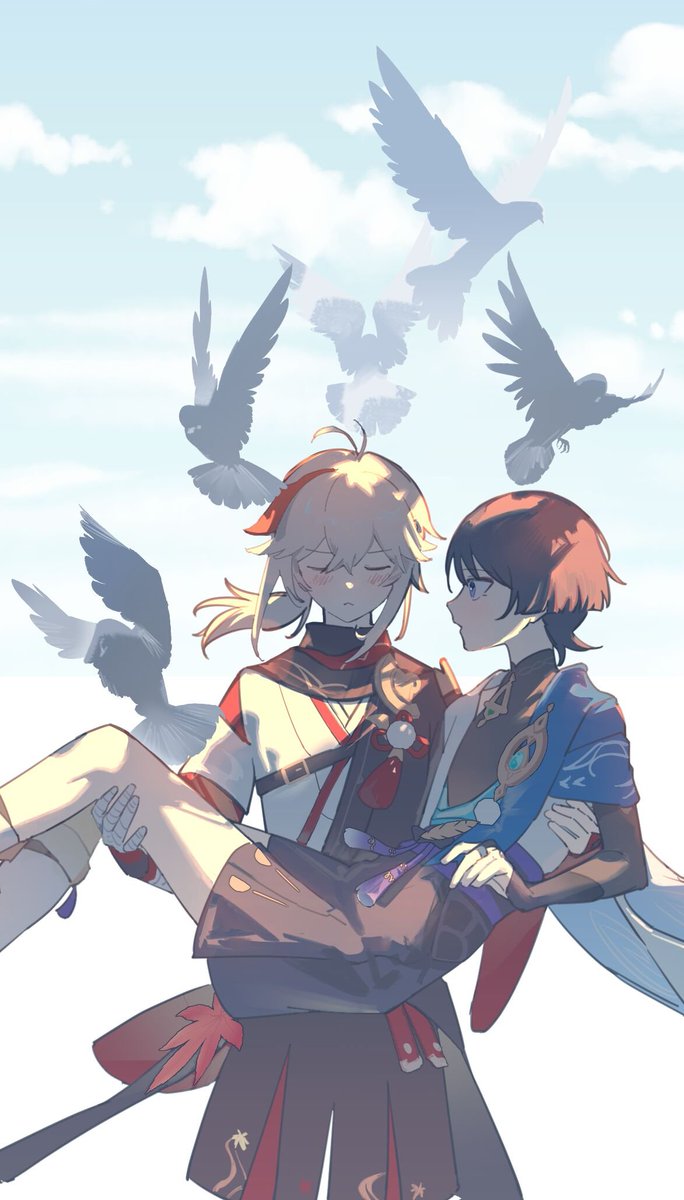 hishimisan's tweet image. #kazuscara 鳥から奪い返すお姫様抱っこ...