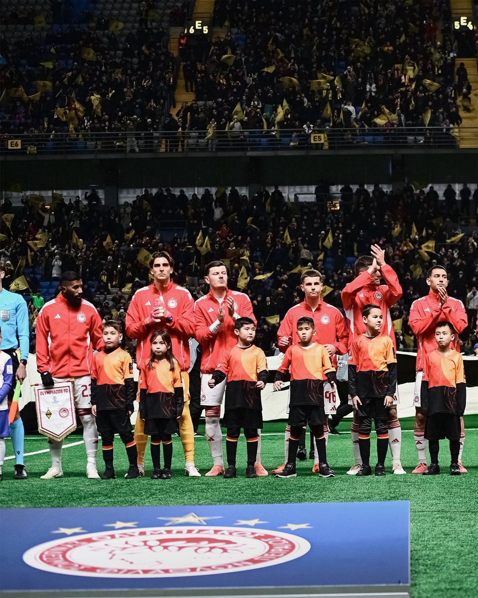 g_biancone's tweet photo. Far from home but never alone!
A tough night in Kazakhstan, a big result to keep our dreams alive in @ChampionsLeague 
#PAME @olympiacosfc #GLB4 🔴⚪️ https://t.co/IuAq9WqqoQ