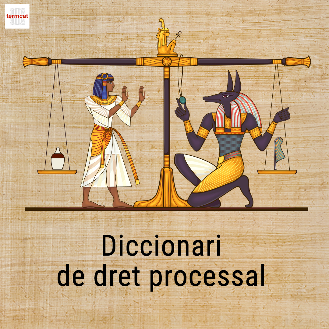 ⚖️ Publiquem el 'Diccionari de dret processal'

❗ Més de 750 termes relacionats amb el marc general del dret processal i amb la instrucció del procés penal:

a quo
incongruència extra petitum
inspecció corporal
principi d’immediació... 👇

termcat.cat/ca/actualitat/…

<a href="/justiciacat/">Justícia</a>