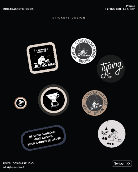 Royaldstudio's tweet image. In this visual story, we share everything:
→ Logo journey
→ Sketches &amp;amp; concept development
→ Packaging design
→ Apron &amp;amp; merch
→ Sticker series
→ Final mockups &amp;amp; touchpoints

We designed a place that feels like a mood, a brew, a moment.