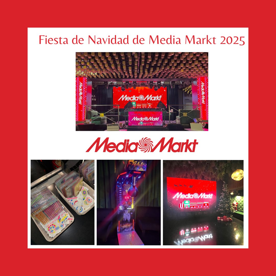 actitudcom's tweet image. Un año más, @actitudcom organizó el evento navideño de @MediaMarkt_es de la región centro, que tuvo lugar en @ohmyclub_madrid.

Experiencias interactivas, photocalls, brillos y diversión para celebrar los logros del equipo. 

#EventoNavideño #MediaMarkt #Eventos
