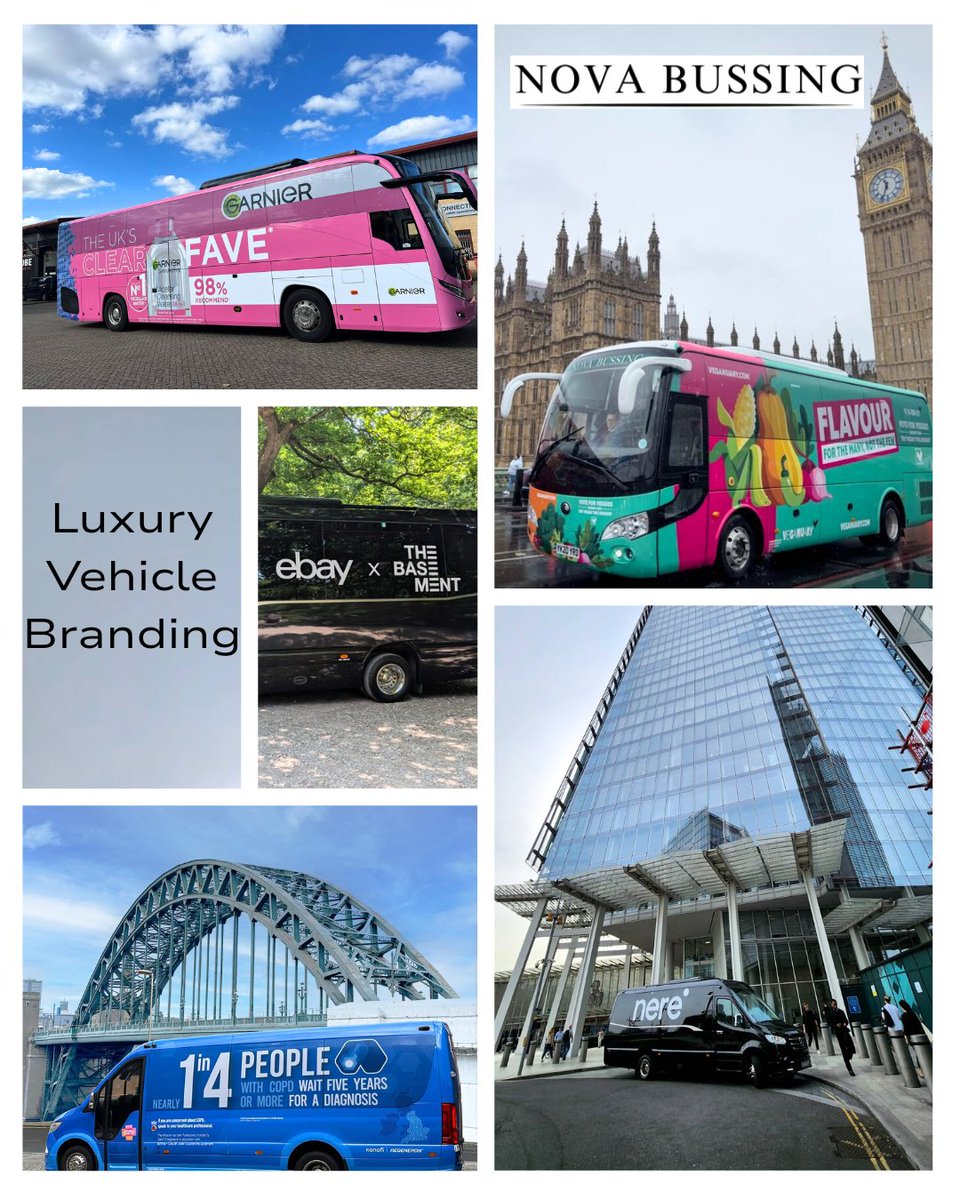 NovaBussing's tweet image. Take your brand on the road! 🚐
Vinyl-wrapped coaches &amp;amp; minibuses are ideal for events, launches &amp;amp; promotions. From logo placements to full wraps, we offer tailored branding solutions.

🌐 luxury-minibuses.co.uk/vehicle-brandi…

#VehicleBranding #MobileAdvertising #LuxuryTransport #CoachHire