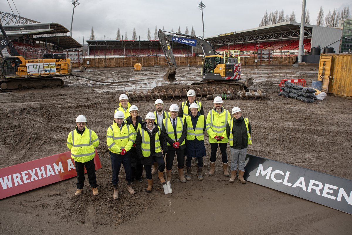 Piling work marks the beginning of McLaren's construction work at Wrexham AFC’s new stadium - tinyurl.com/4fd5nrr4

#Aspermont #McLarenConstruction #WrexhamAFC #Wales #Piling #Construction #GroundBreaking