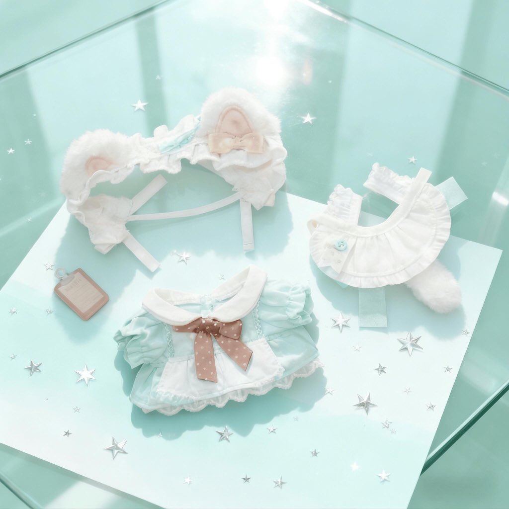 ✨*・*:.｡.:*新作ぬい服情報*:.｡.:*・*✨ チョコミントなメイドさんの
