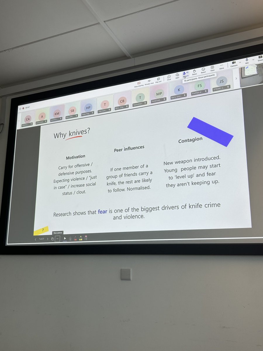 om_hwc's tweet photo. #SAPHNA2025 ⁦@kinsellatrust⁩ fear is the biggest motivation for carrying a knife https://t.co/hGrv0UpHwR