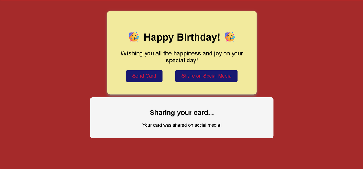 DRex_code's tweet image. Practicing frontend design!
Here’s a Greeting Card I built with HTML + CSS.
Small steps → Big growth 🚀
#100DaysOfCode #Frontend