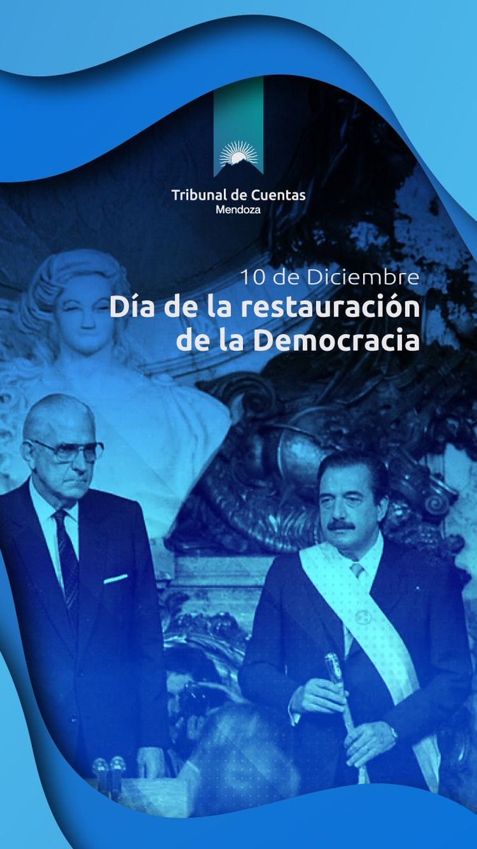 El #DíadelaDemocracia fue establecido a través de la Ley N.º 26.323. Se recuerda la asunción del Presidente Raúl Alfonsín, cuando se restituyó en la Argentina el régimen democrático y el Estado de Derecho, el 10 de diciembre de 1983.