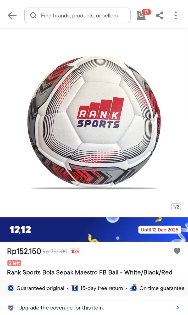 Bola Sport favorit dapat harga terbaik saat 12.12 Blibli.