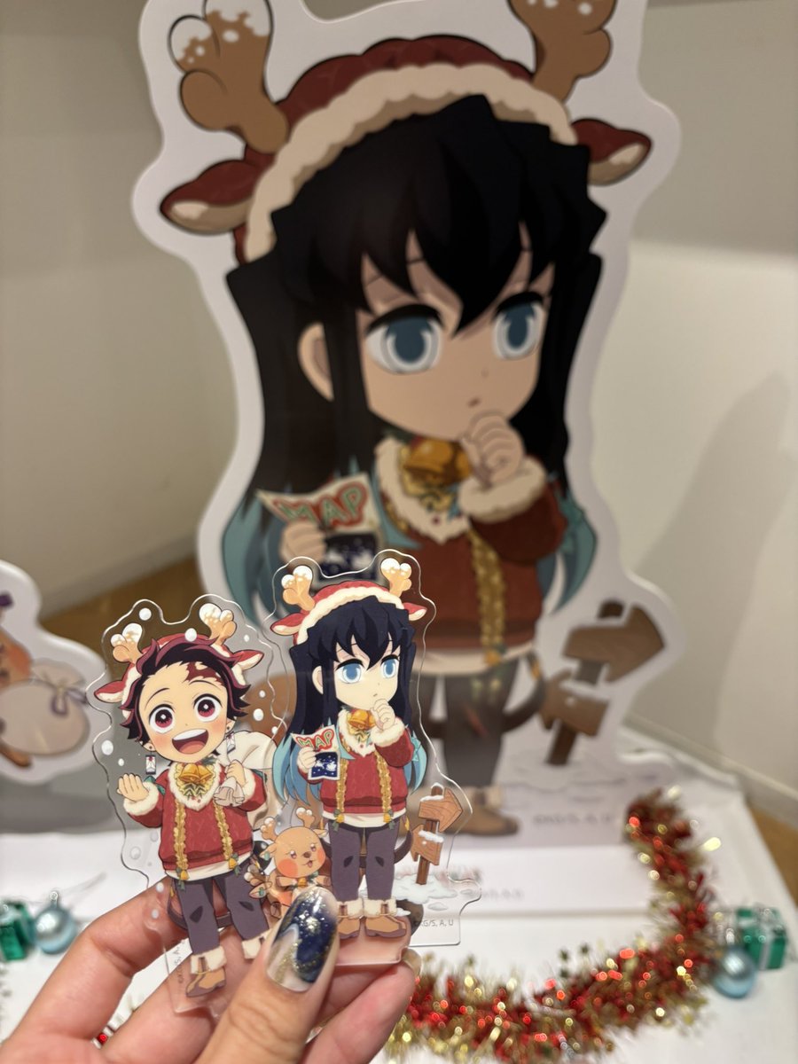 にゃん 時透無一郎 クリスマス スタンディPOP 鬼滅の刃 ufotable dining ヒロマ 時透無一郎クリスマス スタンディPOP