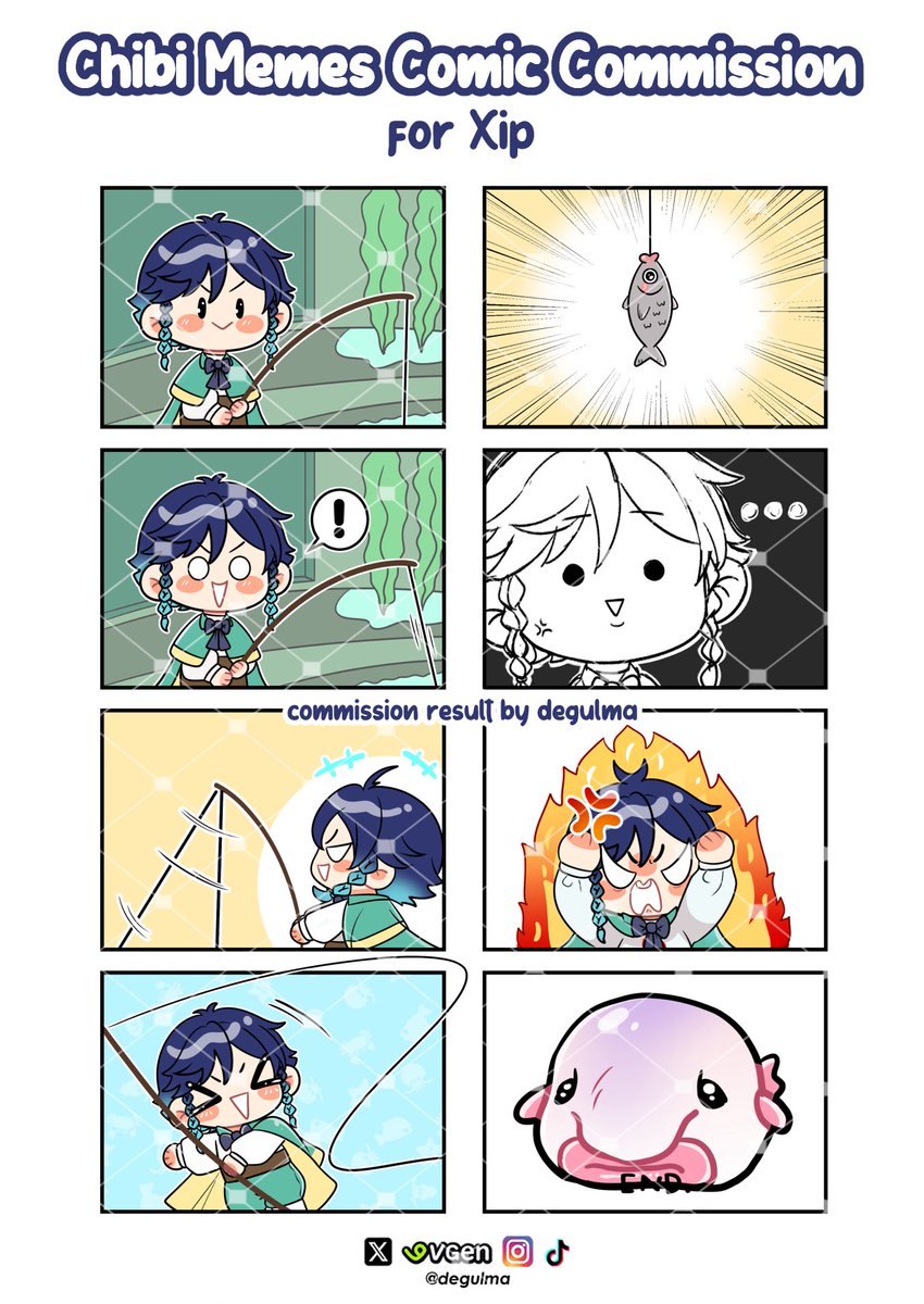 Chibi Memes Comic Commission Result for <a href="/ventiidei/">ven.</a> 🌵

☘️ VGen link below ⬇️ 
💫 Same Commission ? DM me ! 💫

[ 💖 &amp; 🔃 are really appreciated] 

#chibicommission #comic #illustration #GenshiImpact #ROBLOX #fanart