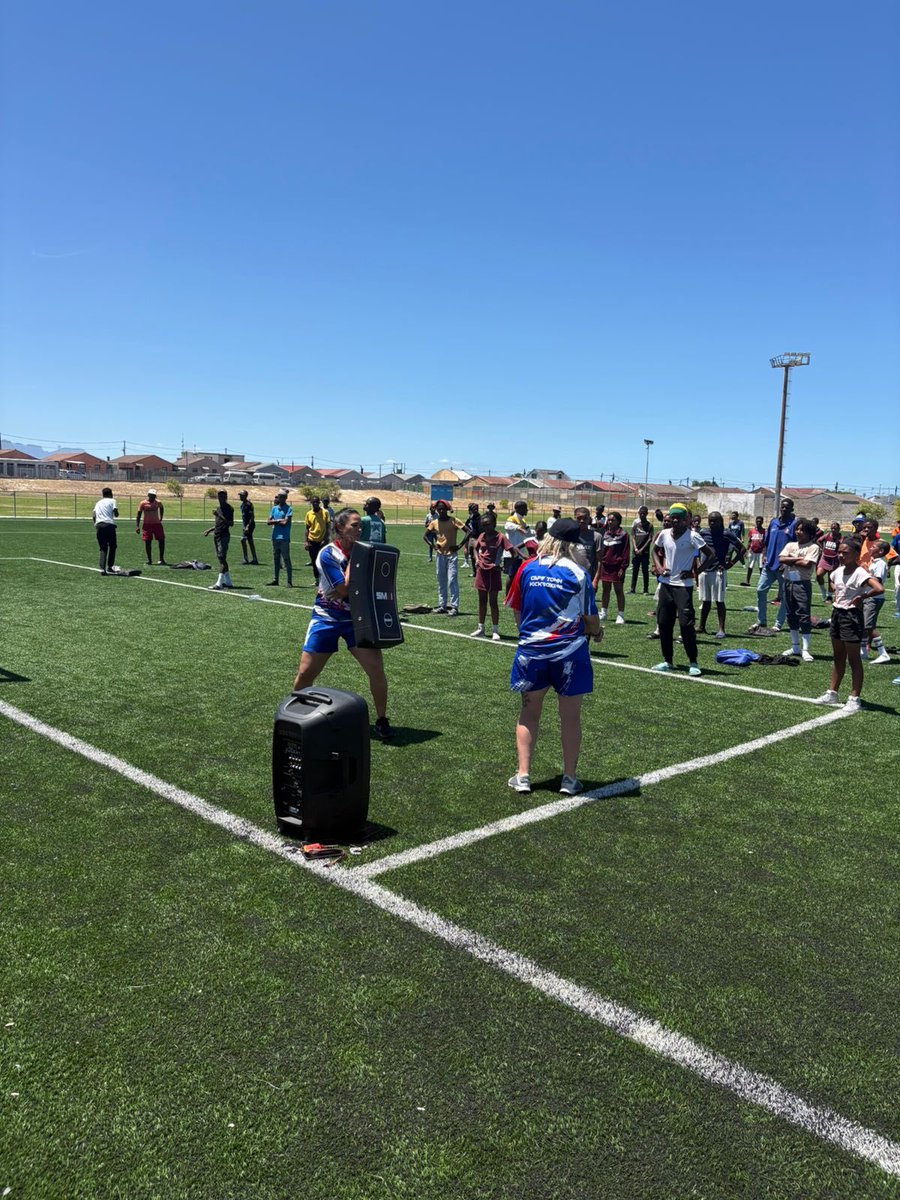 Our Sport teams are out in Delft today, where they are facilitating a two-day session in support of the 16 Days of Activism campaign, in partnership with Police Oversight and Community Safety and local NGOs.

Cape Town kickboxing, netball and SAPS have supported the initiative.