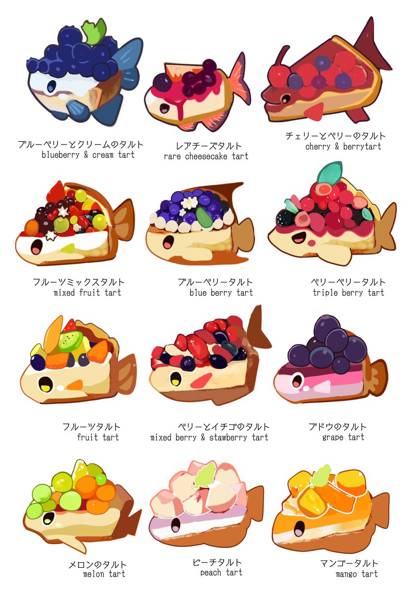 Fruit tarts
#絵描きさんと繋がりたい
#冬の創作クラスタフォロー祭り