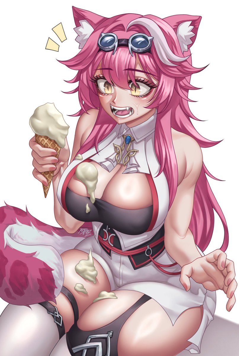 rstrbz's tweet photo. BIG cat means no ice cream! 🐱
#RaorArt https://t.co/QZciwe8Fcu