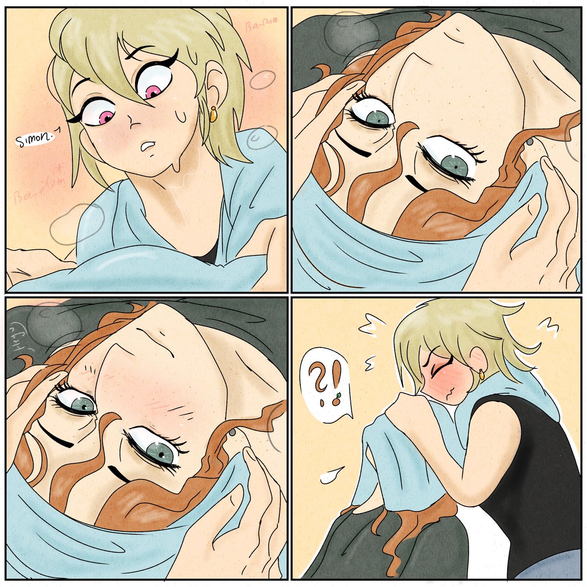 Callmemary01's tweet image. Couldn't resist not doing this one 🦋

Simon 🍊 my oc.
Edna 🍋 @ceane30potato 's oc
#myart #ocs