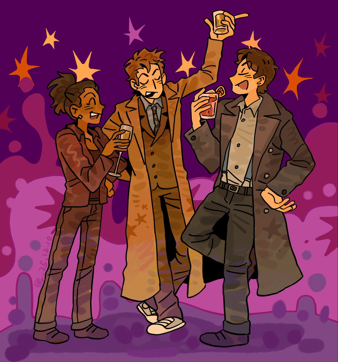 Cheers 🍻 
#DoctorWho #doctorwhofanart