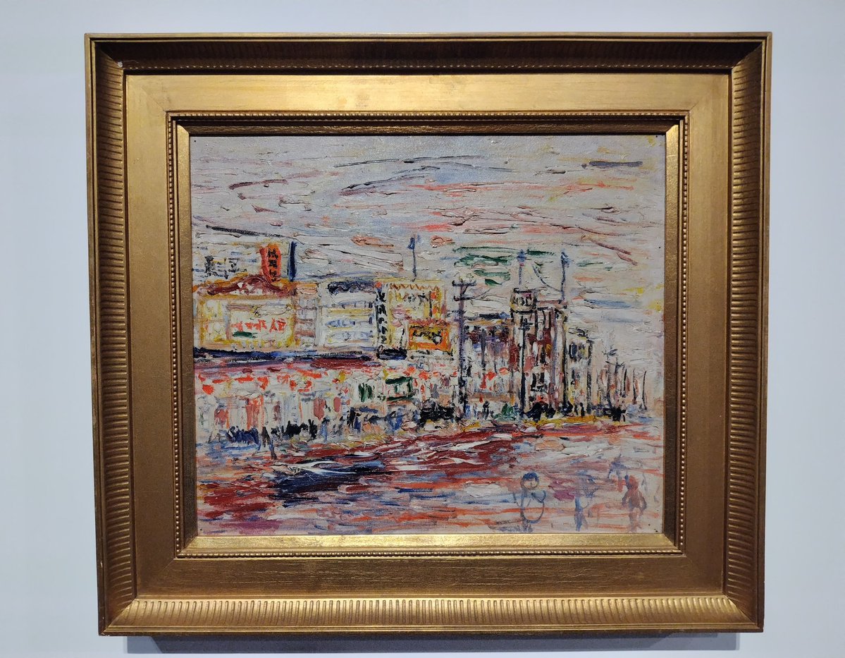 久しぶりに長谷川利行の《新宿風景》観られるかしら