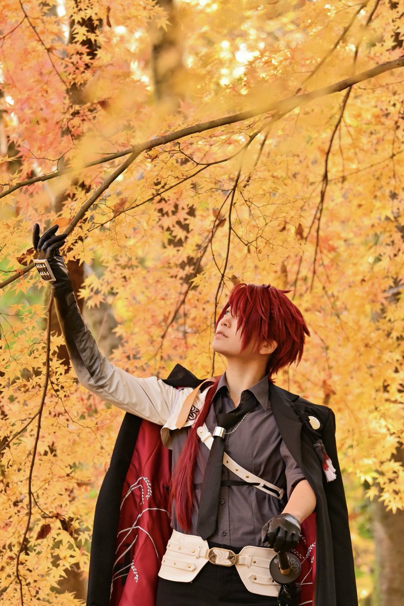 ⚠cosplay 後家兼光
￣￣￣￣￣￣￣￣￣
　　　黄葉づ
＿＿＿＿＿＿＿＿＿
photo 柳瀬蒼汰さん
#yanase_photo